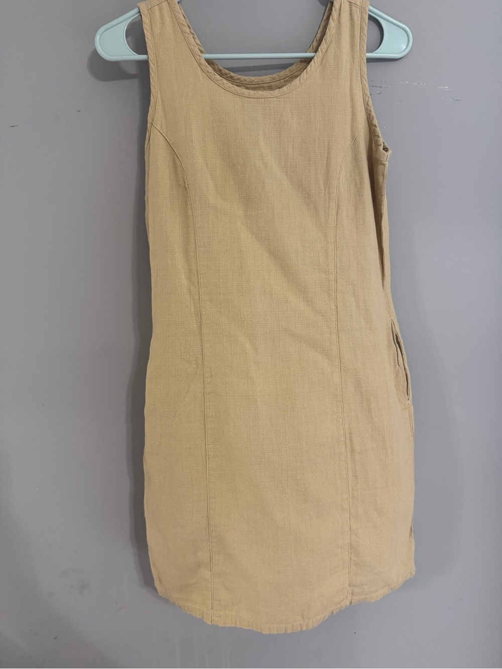 Vintage Patagonia Yellow 100% Cotton Shift Dress XS